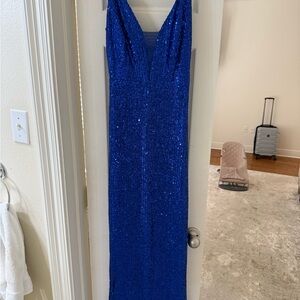 Fashion Nova Royal Blue Sequin Dress